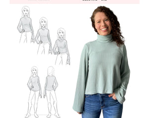 Wide sleeve sweater